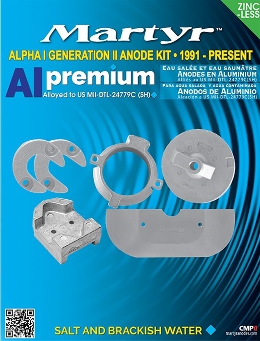 allpa Aluminium Anode kit Alpha-1-Gen II >1991
