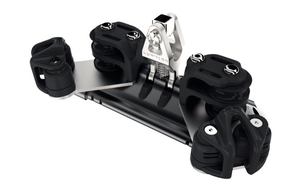 Overloopslede met upstand, 4 controleschijven en klemmen