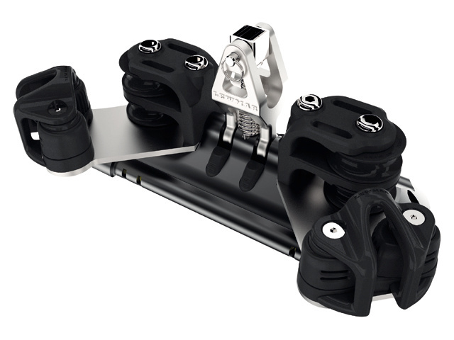 Overloopslede met upstand, 4 controleschijven en klemmen