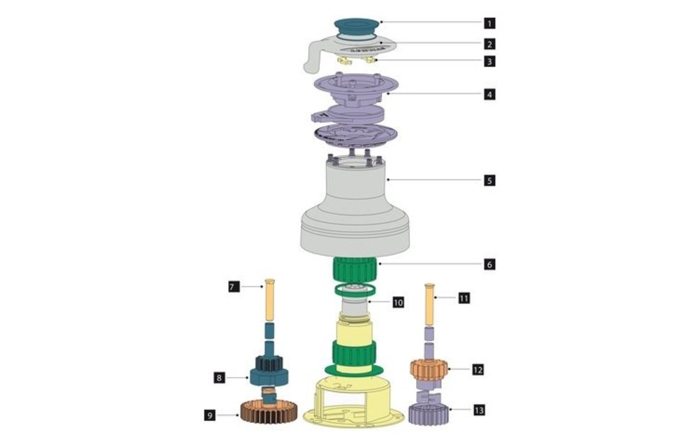 Overzicht Onderdelen EVOÂ® Lieren | 48500050 50 EVO TOP CAP & O RING KI