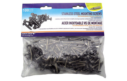 Bevestigingsmateriaal Steigerstootrand | set RVS schroeven (100 stuks) t.b.v. montage Steigerstootrand, incl. schroefbitje