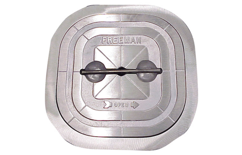 Freeman marine luiken hinged | 2464-0002  24x24 Square Hatch, hinged, knife-edge seal - Compl. Unit | With AL Ring