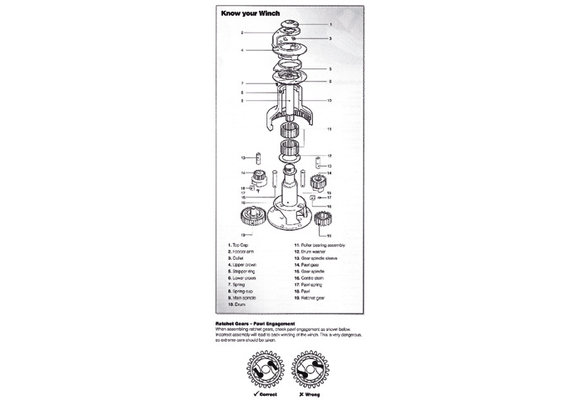 Overzicht onderdelen Ocean lieren | 45000108P STRIPPERRING 30/40ST KIT PAIR = 5