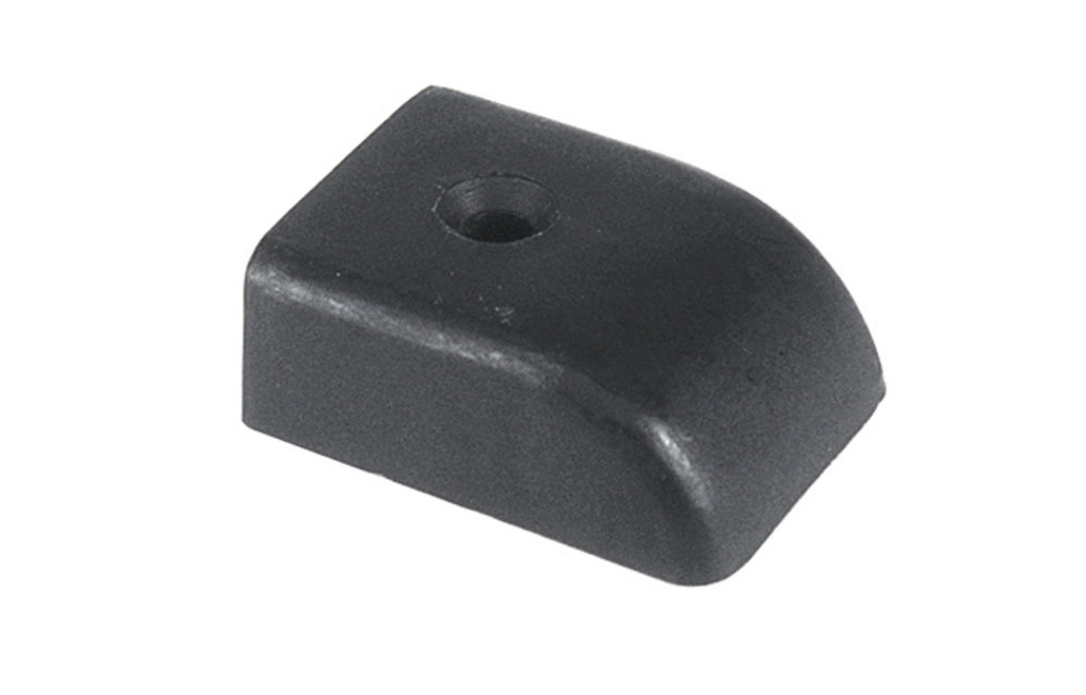 Buiskapbeslag eindstuk voor rail