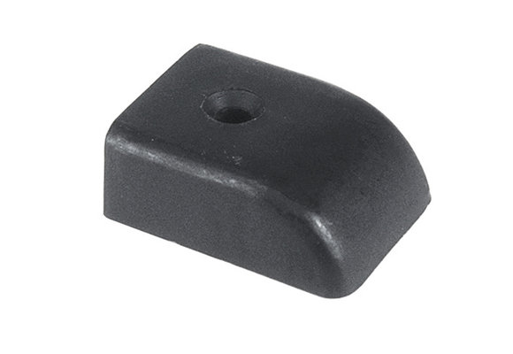 Buiskapbeslag eindstuk voor rail