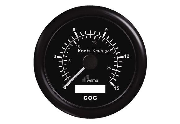 GPS/Speed/Compass | 15kn / 27km | Zwart