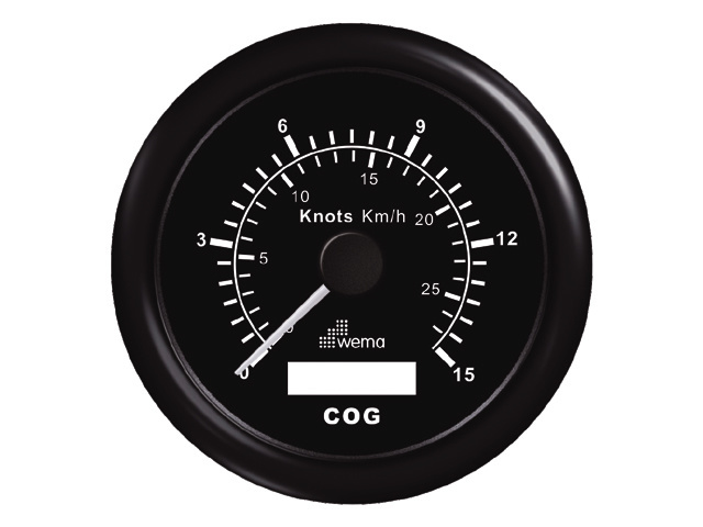 GPS/Speed/Compass | 15kn / 27km | Zwart