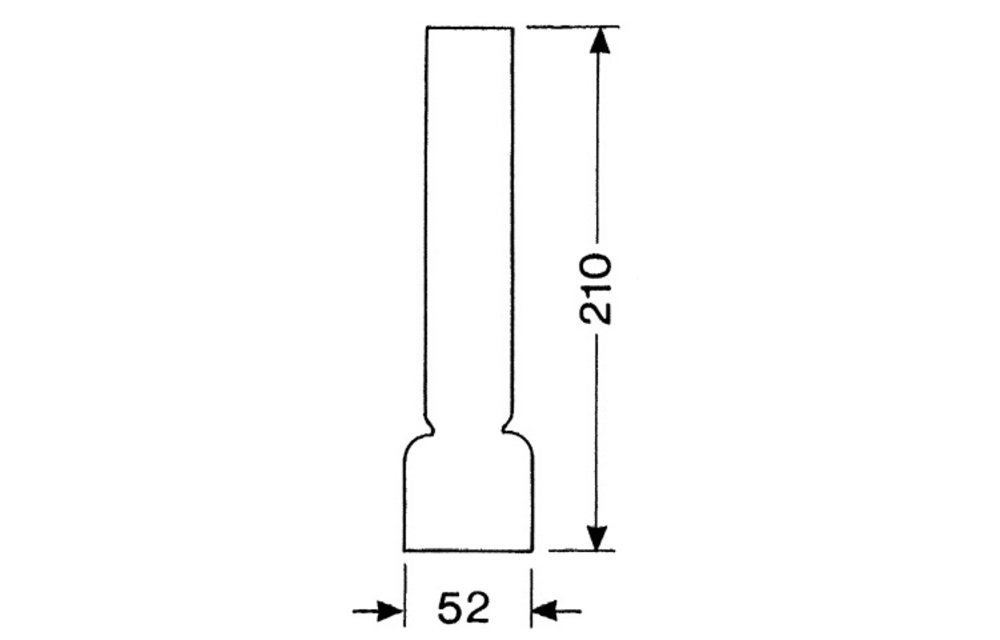 Reserveglas 14''' x 210 mm