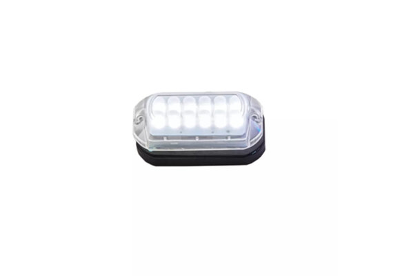 LED Onderwaterverlichting met kunststof huis; Lumen 180LM Cool White met RVS ring; incl. 1 5M-kabe