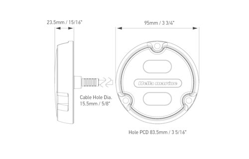 Hella Onderwaterlamp ApeloA1 wit/blauw