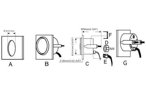Dieptemeter inclusief transducer