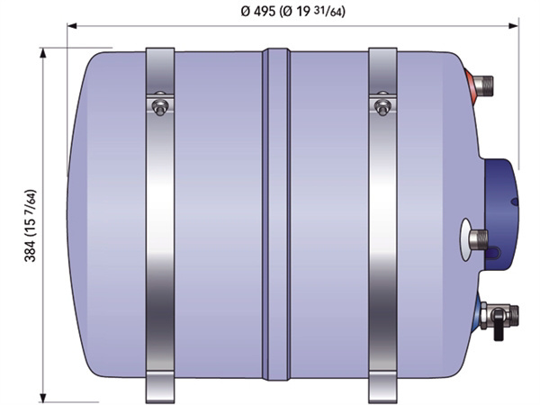 Quick B3 Boiler 30 liter 220V/800 W