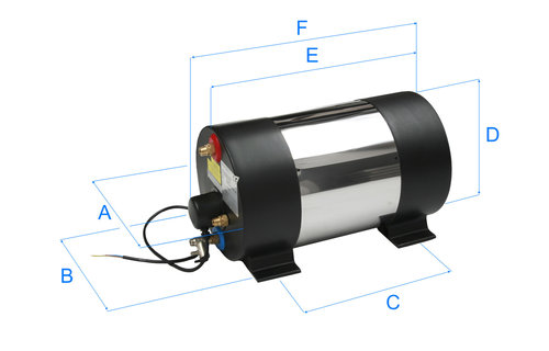 Johnson 22 L. RVS Aquah scheepsboiler 500 W