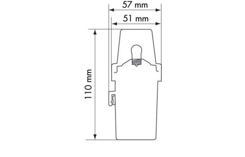Compacte navigatielamp wit toplicht batterij