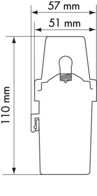 Compacte navigatielamp wit toplicht batterij