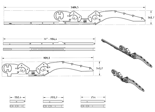 Hurley H2O Davit System 36 Mount Soft Bottom with foot plate to permanently mount to swim platform