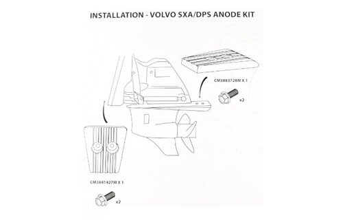 Allpa Zinkanode kit Volvo SX-A / DPS