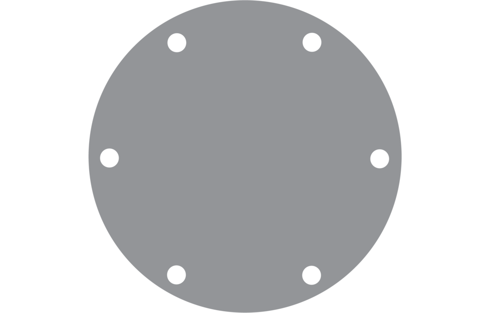 Johnson Pomp RVS deksel voor pomp F7B (met groeven voor O-ring)