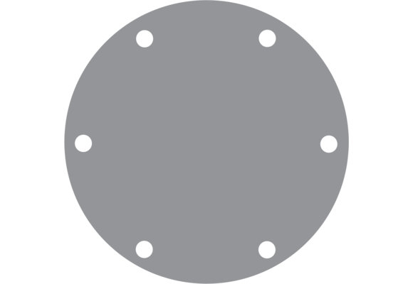 Johnson Pomp RVS deksel voor pomp F7B (met groeven voor O-ring)