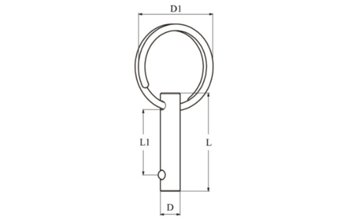 Fastpin met ring 5mm 25mm