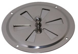 Allpa RVS Ventilatierozet met draaischijf  Ø127mm