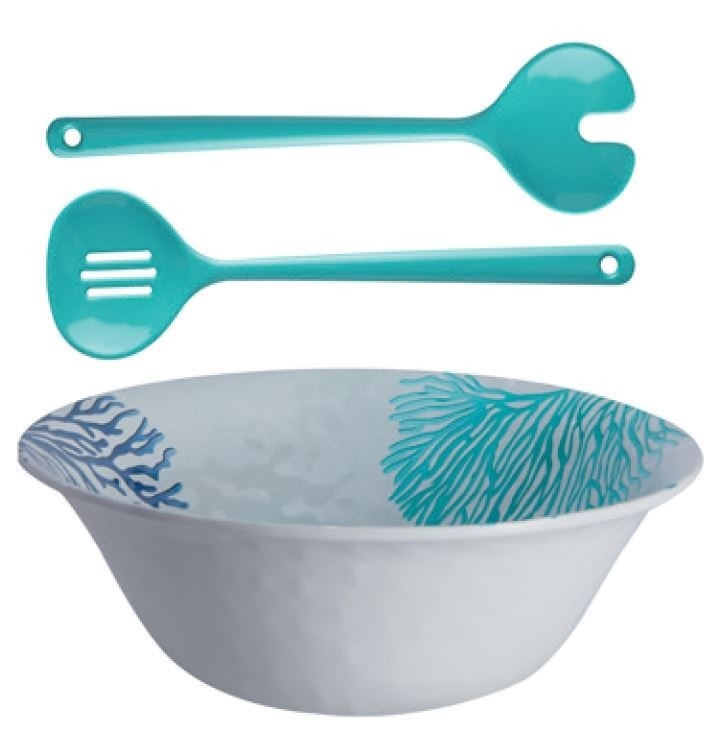 Mare Saladeschaal + Bestek | Blue