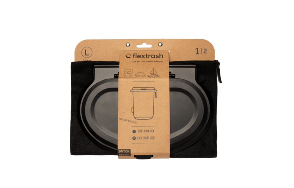 Flextrash Large | 9 liter | Boldly Black