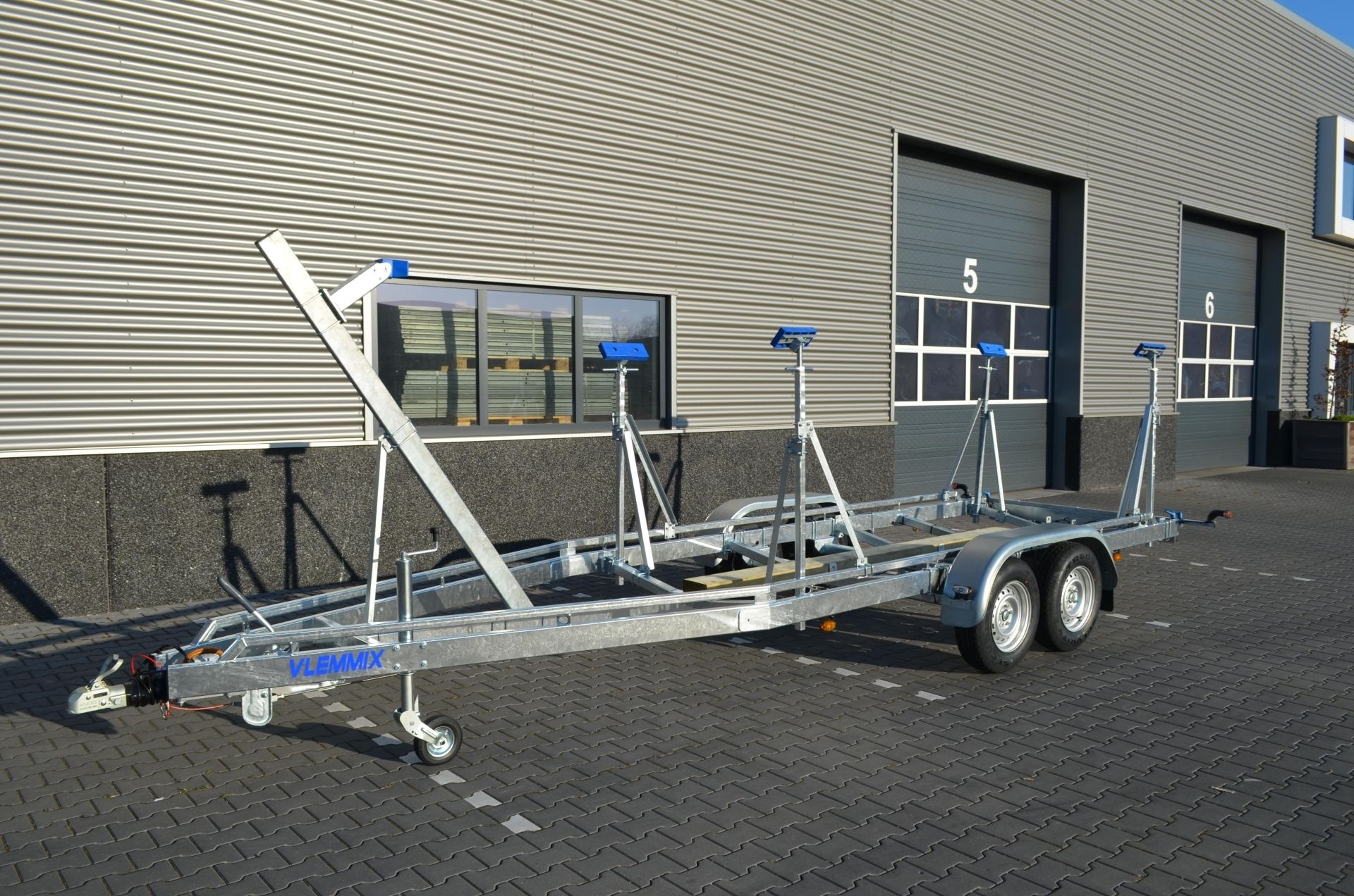 Ombouwset boottrailer zeiluitvoering (ipv rollen)