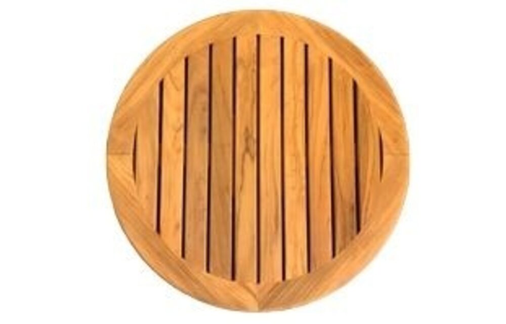 Massief teak tafelblad rond Ø610x23mm