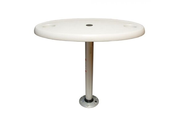 Volkunststof tafelblad ovaal set (457x762mm)