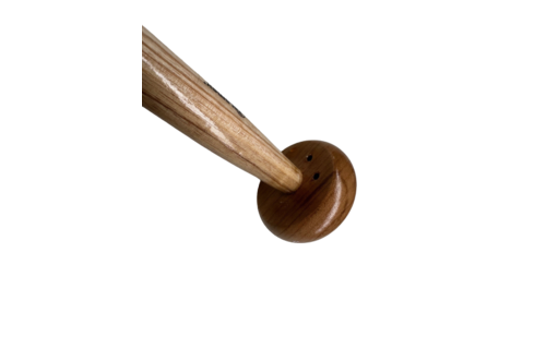 Houten vlaggenstok recht