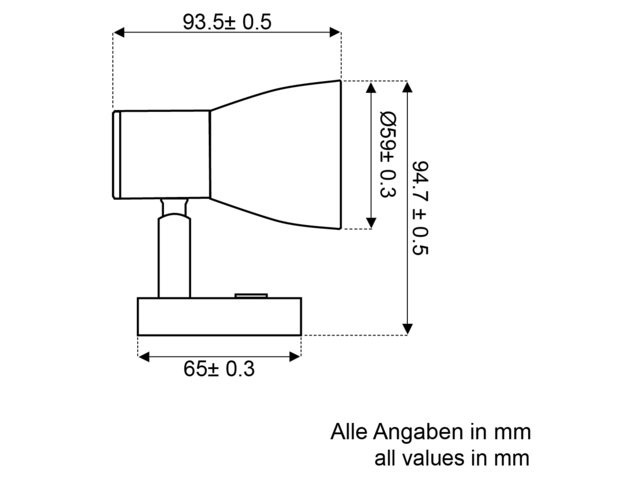 LED Wandlamp dimbaar