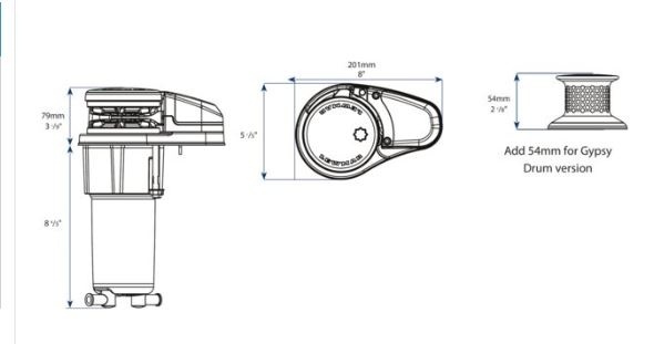 Lewmar - VX1L Verticale ankerlier