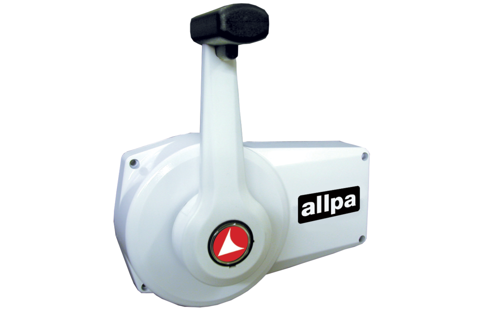 allpa Éénhandel motorbediening A89, wit, zijmontage, met interlock