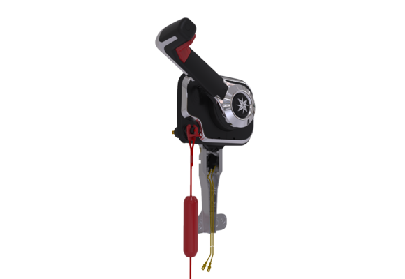 Xtreme Port Mount Control, Chrome met Trim en Noodstopschakelaar