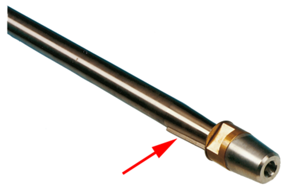 RVS 316 schroefas spie