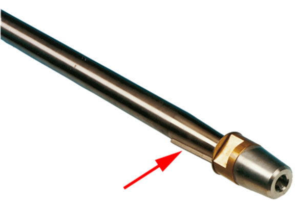 RVS 316 schroefas spie