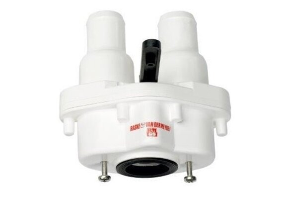 Tweewegkraan set A slangaansluiting recht