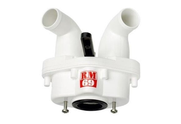 Tweewegkraan set A slangaansluiting 90 gr,