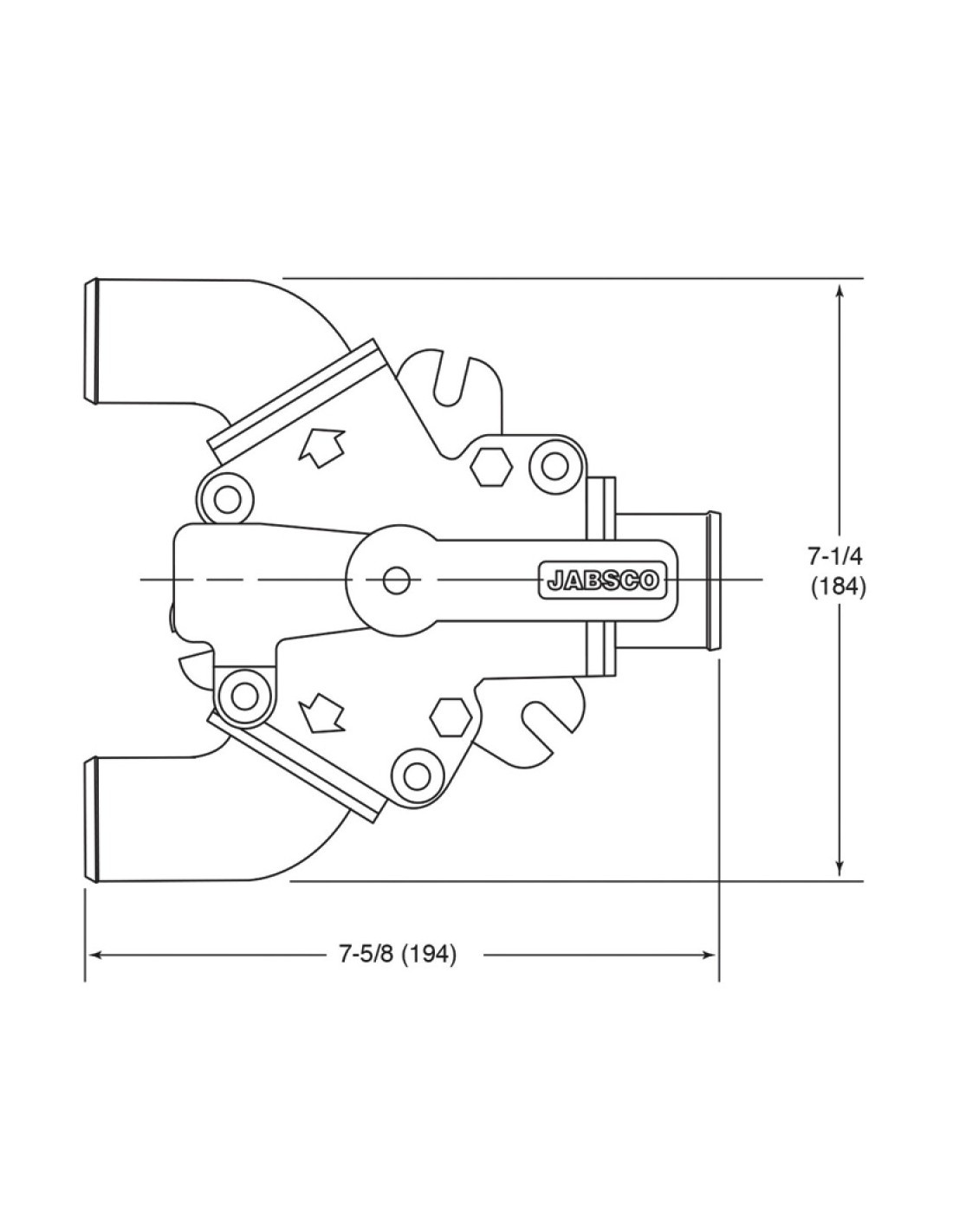 Jabsco Y-klep Verdeelkraan (45490-1000)