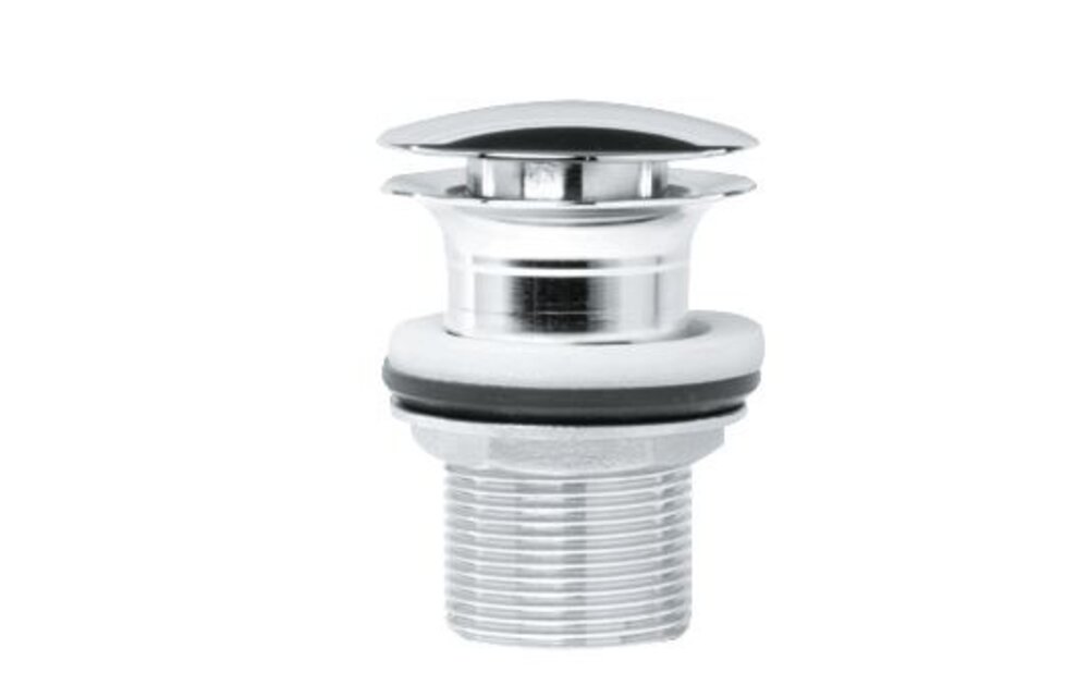 Afvoer voor spoelbak met glas