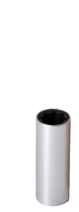 Neopreen schroefas-lagerbus met aluminium mantel