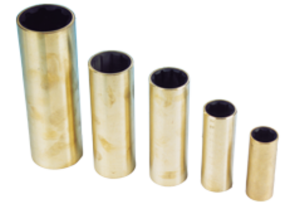 Allpa Neopreen schroefas-lagerbus met messing mantel