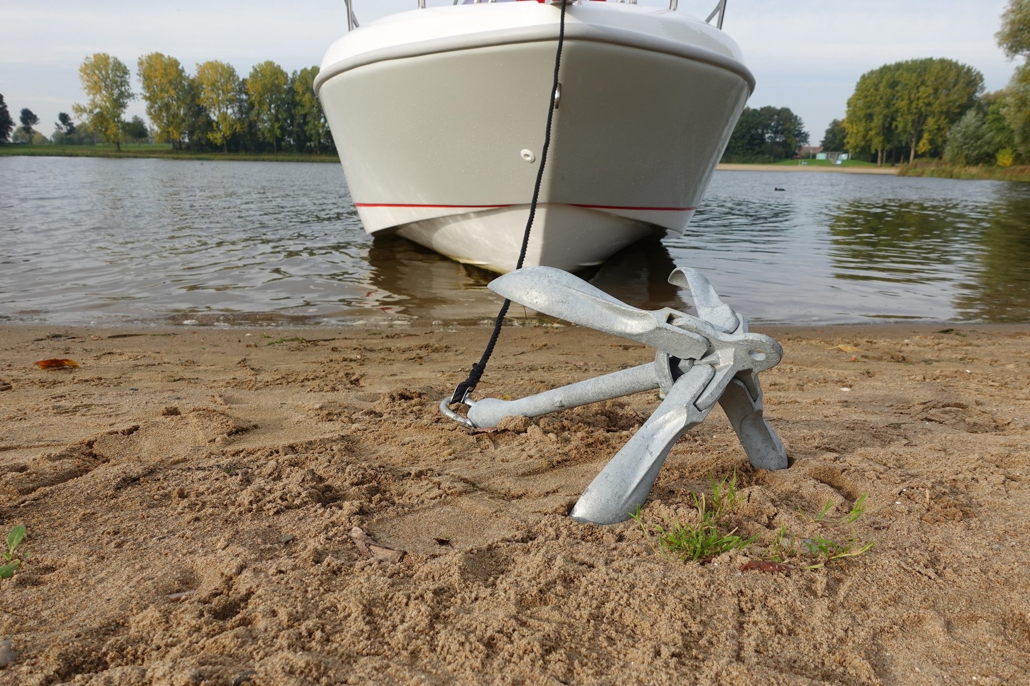 Ankertouw in een notendop