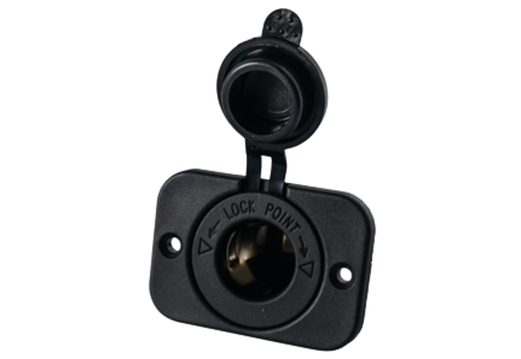 allpa Waterdicht inbouw stopcontact 12V, incl. deksel