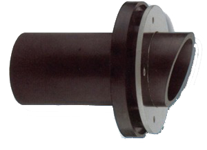 Kunststof huiddoorvoer met RVS ring, aansluiting Ø40/45/50mm