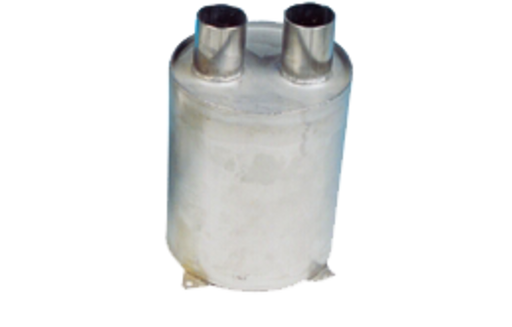 RVS waterlock, verticaal, slangaansluiting