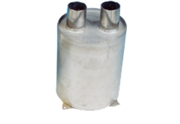 RVS waterlock, verticaal, slangaansluiting