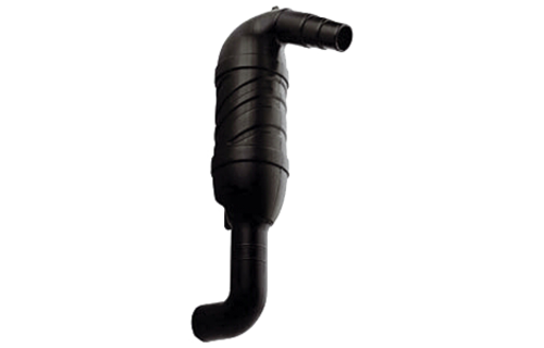 Kunststof zwanenhals - slangaansluiting Ø40/45/50mm