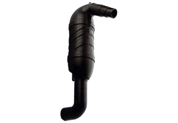 Kunststof zwanenhals - slangaansluiting Ø40/45/50mm